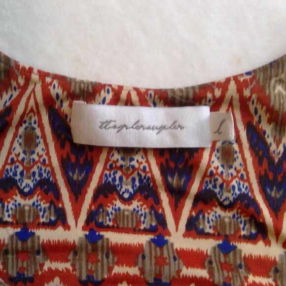 T-Bags Los Angeles Womens Long Beautiful Aztec Design Maxi Tank Dress - Picture 12 of 16